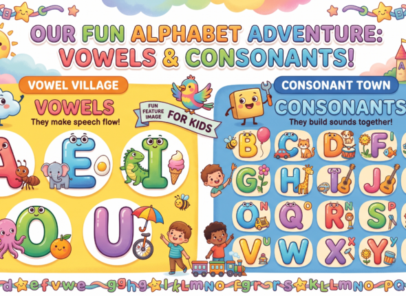 vowels and consonant chart for kids