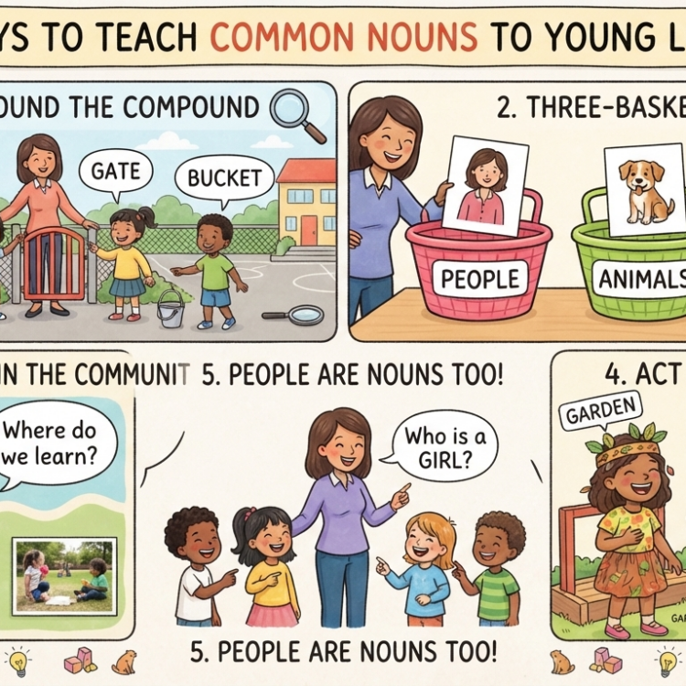 Fun Ways to Teach Common Nouns to Young Learners