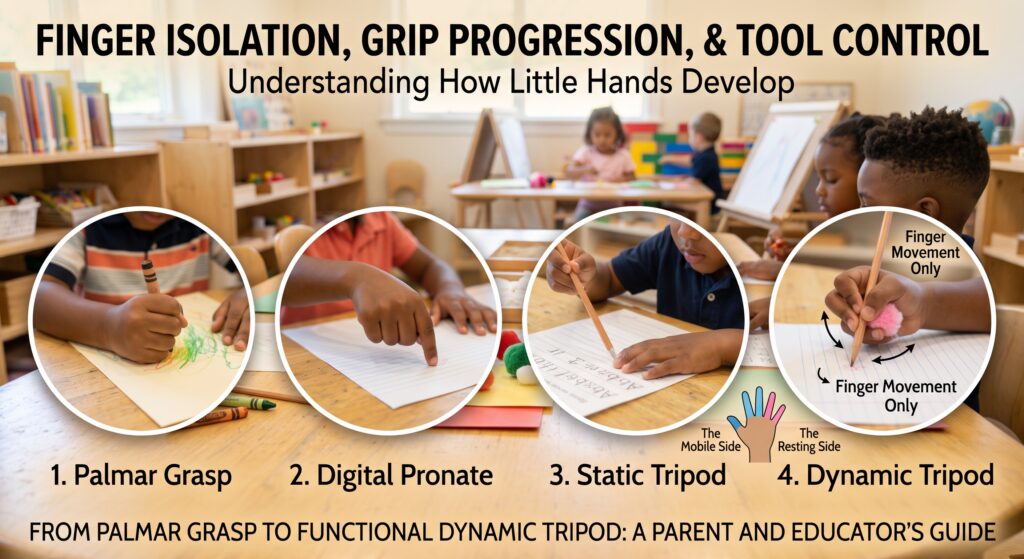 Finger Isolation, Grip Progression, and Tool Control