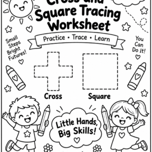 Cross and Square Tracing Printable