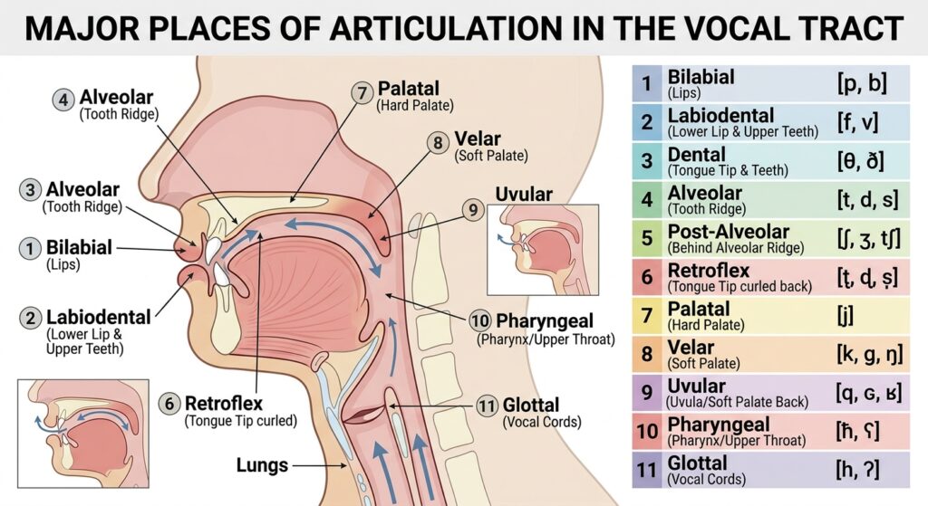 Places of Articulation