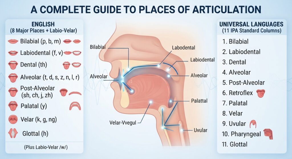 Complete Guide to Places of Articulation