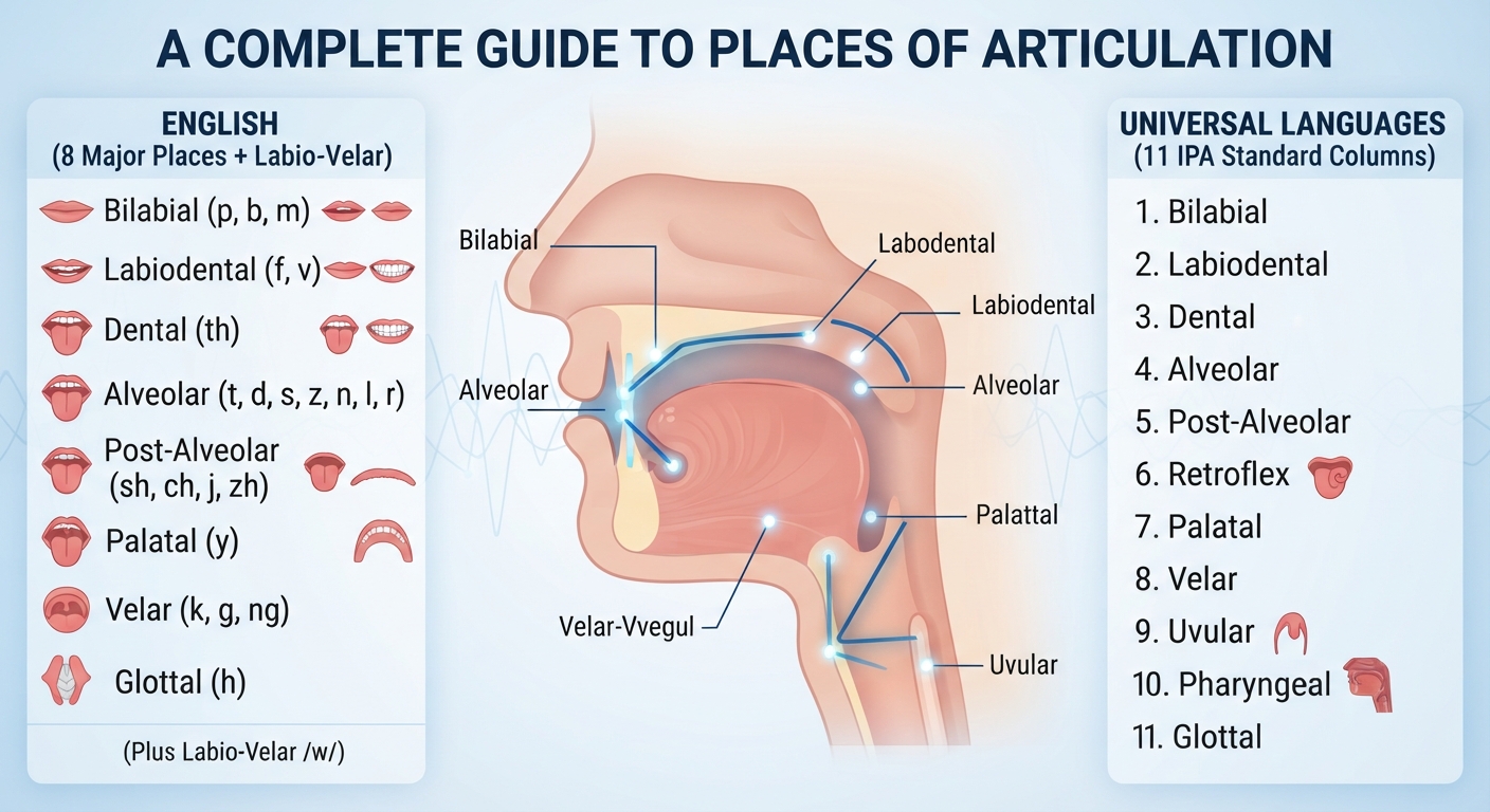 Complete Guide to Places of Articulation